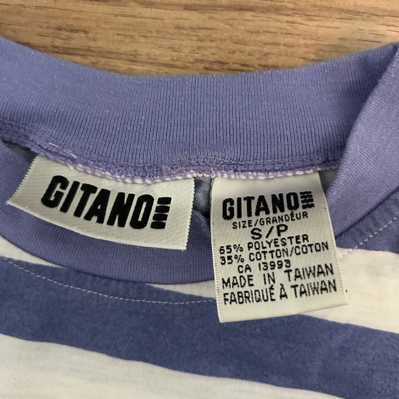 Gitano small t-shirt - white, blue and green - Picture 3 of 4
